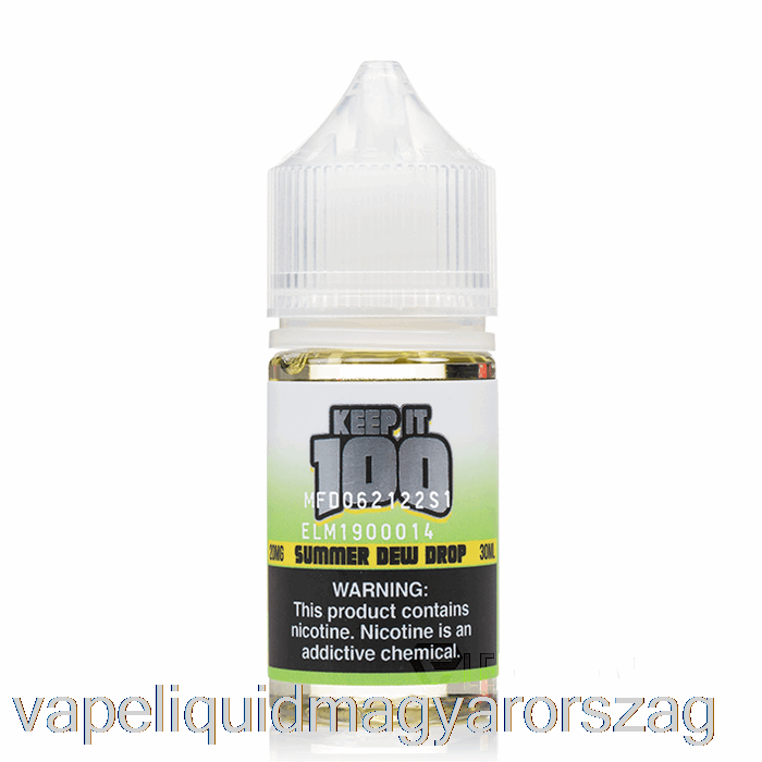 Nyári Harmatcsepp - Tartsa Meg 100 Só - 30 Ml 30 Mg Vape E Cigi